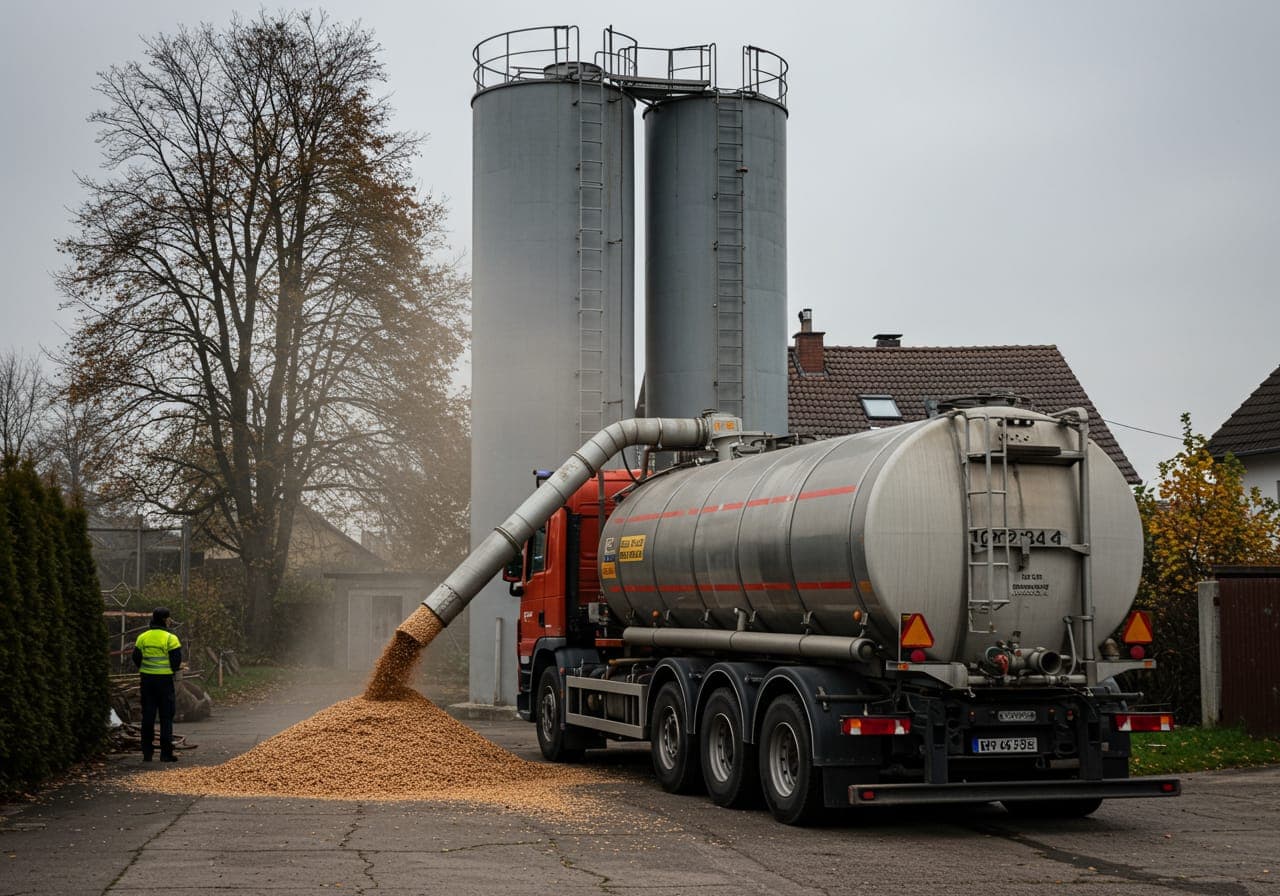 Pellet przemysłowy A2 sosnowy — Green Fuel Trading — Gdańsk